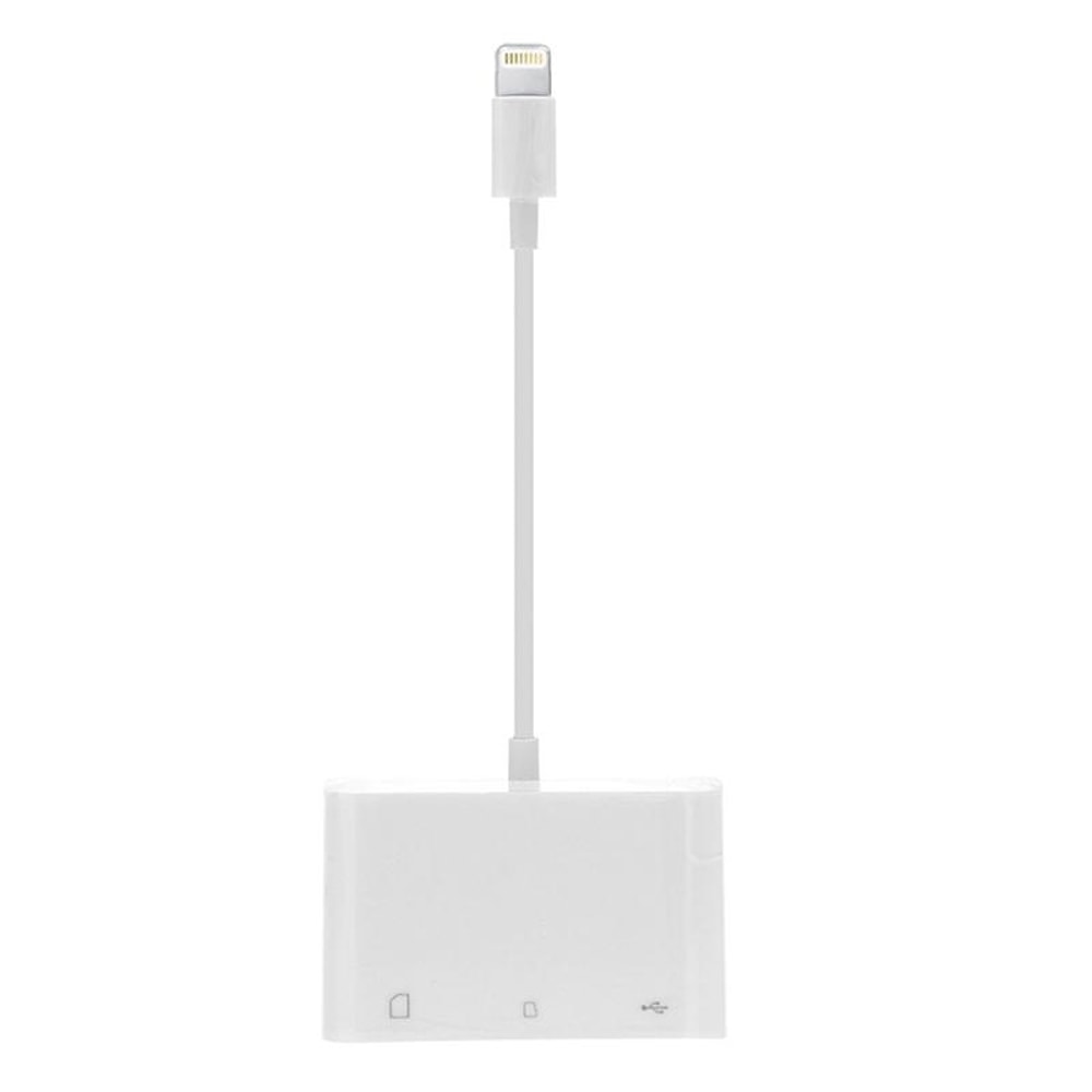 3 in 1 Lightning SD TF USB Camera Reader Adapter for iPhone iPad Fast Photo Transfer iOS Compatible
