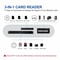 3 in 1 Lightning SD TF USB Camera Reader Adapter for iPhone iPad Fast Photo Transfer iOS Compatible