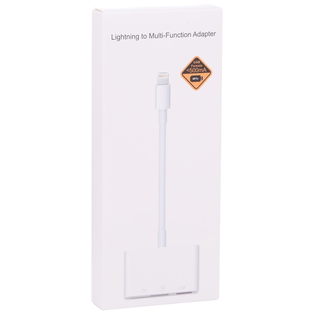3 in 1 Lightning SD TF USB Camera Reader Adapter for iPhone iPad Fast Photo Transfer iOS Compatible