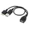 OTG Micro USB Adapter Cable with Power for Samsung Note 3 Charging Sync Data Transfer