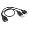 OTG Micro USB Adapter Cable with Power for Samsung Note 3 Charging Sync Data Transfer