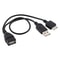 OTG Micro USB Adapter Cable with Power for Samsung Note 3 Charging Sync Data Transfer
