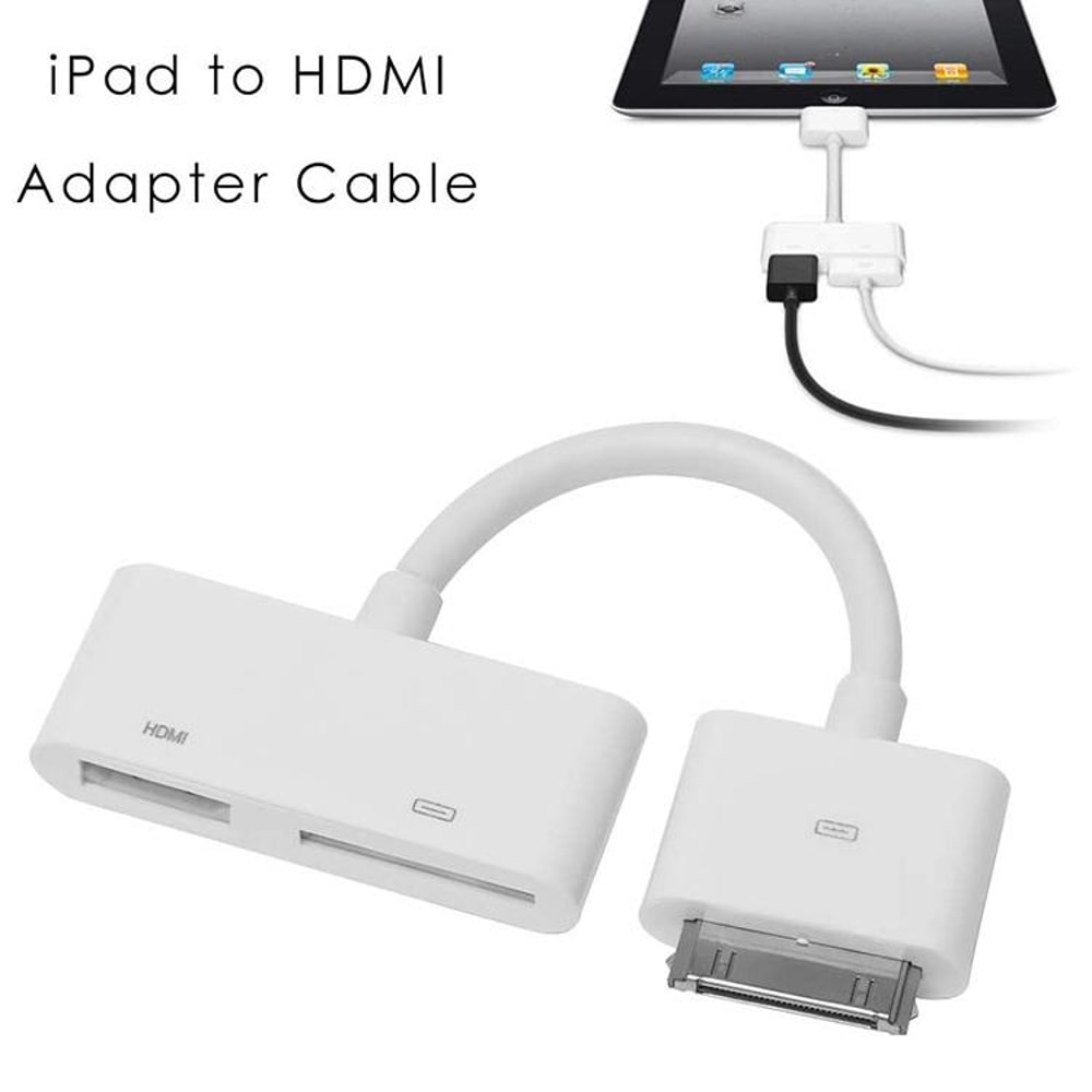 HDMI Adapter for iPhone 4 4S & iPad 2 3 1080P Lightning to HDMI Adapter Screen Mirror Cable