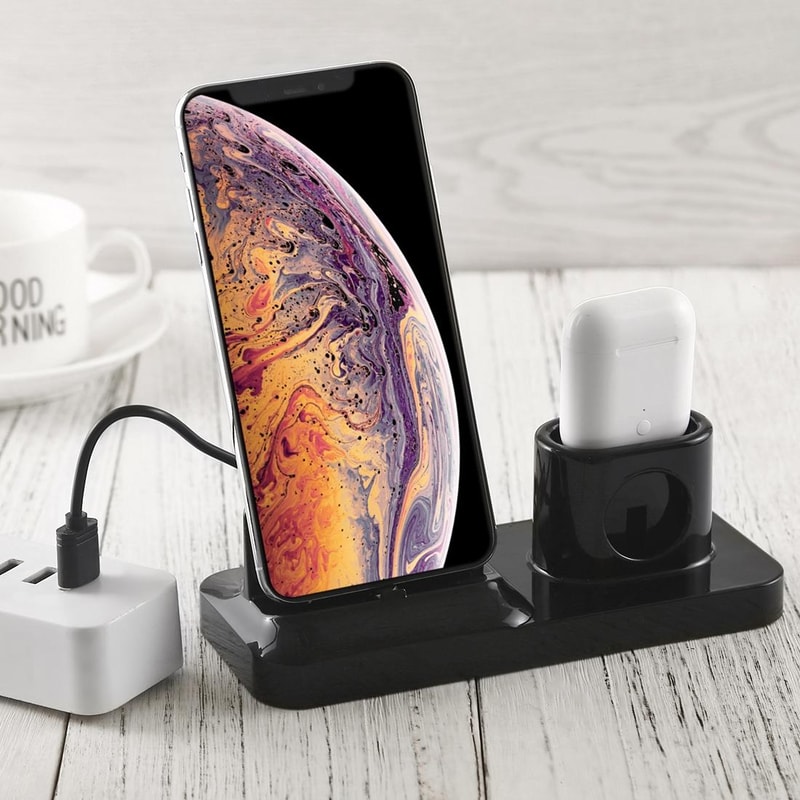 Multi-Interface Charging Dock Phone & Headset Stand Universal Charging Base for Mobile Devices