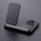DW08 3 in 1 Foldable 15W Wireless Charging Station Black