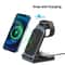 SW17 3 in 1 Metal Vertical Wireless Charging Station Apple Watch Charger Fast Charging Dock for Phone AirPods