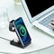 SW17 3 in 1 Metal Vertical Wireless Charging Station Apple Watch Charger Fast Charging Dock for Phone AirPods