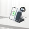 SW17 3 in 1 Metal Vertical Wireless Charging Station Apple Watch Charger Fast Charging Dock for Phone AirPods