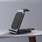 SW17 3 in 1 Metal Vertical Wireless Charging Station Apple Watch Charger Fast Charging Dock for Phone AirPods