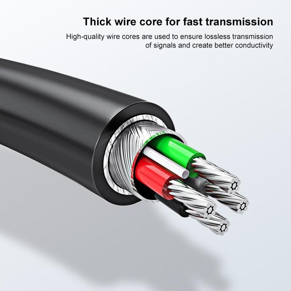 USB-C Fast Charging USB 3.1 Type-C Data Transfer Cable 1m Black