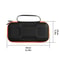 Mecha Double Layer Shockproof Nintendo Switch 2 Carrying Case Portable Storage Bag Black Orange