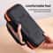Mecha Double Layer Shockproof Nintendo Switch 2 Carrying Case Portable Storage Bag Black Orange