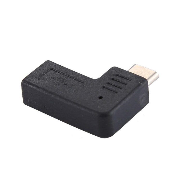 Micro USB to USB-C Elbow Adapter Converter OTG Charging & Audio Connector