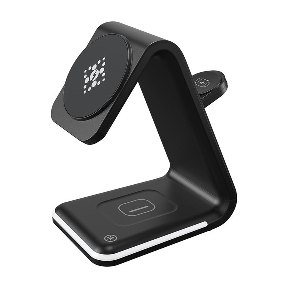 B17 3-in-1 Magnetic Wireless Charging Station Vertical Stand Fast Multi Device Charging Dock