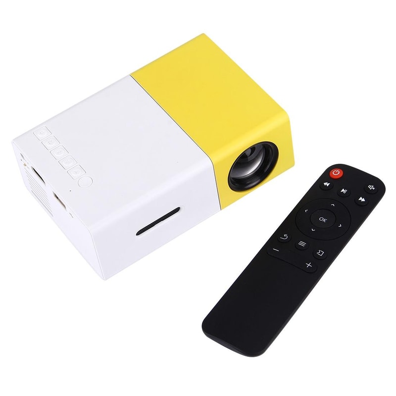 Mini LED Projector HD Portable Home Theater 60 Inch Display with Remote and AV HDMI Support