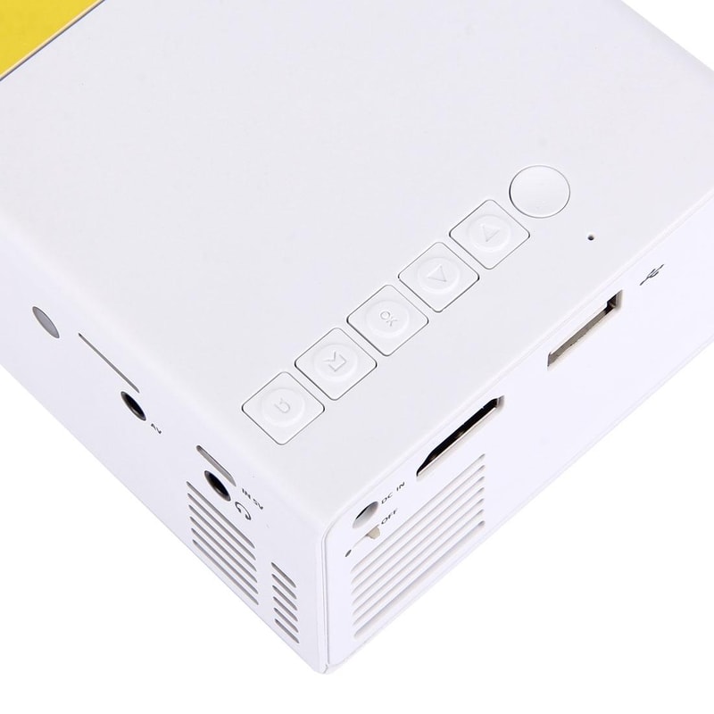 Mini LED Projector HD Portable Home Theater 60 Inch Display with Remote and AV HDMI Support