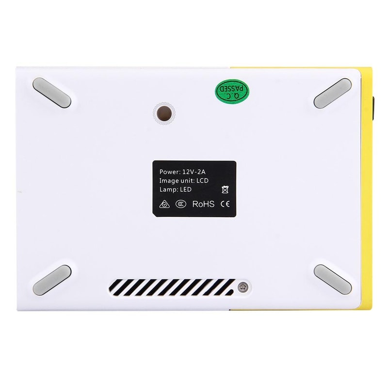 Mini LED Projector HD Portable Home Theater 60 Inch Display with Remote and AV HDMI Support