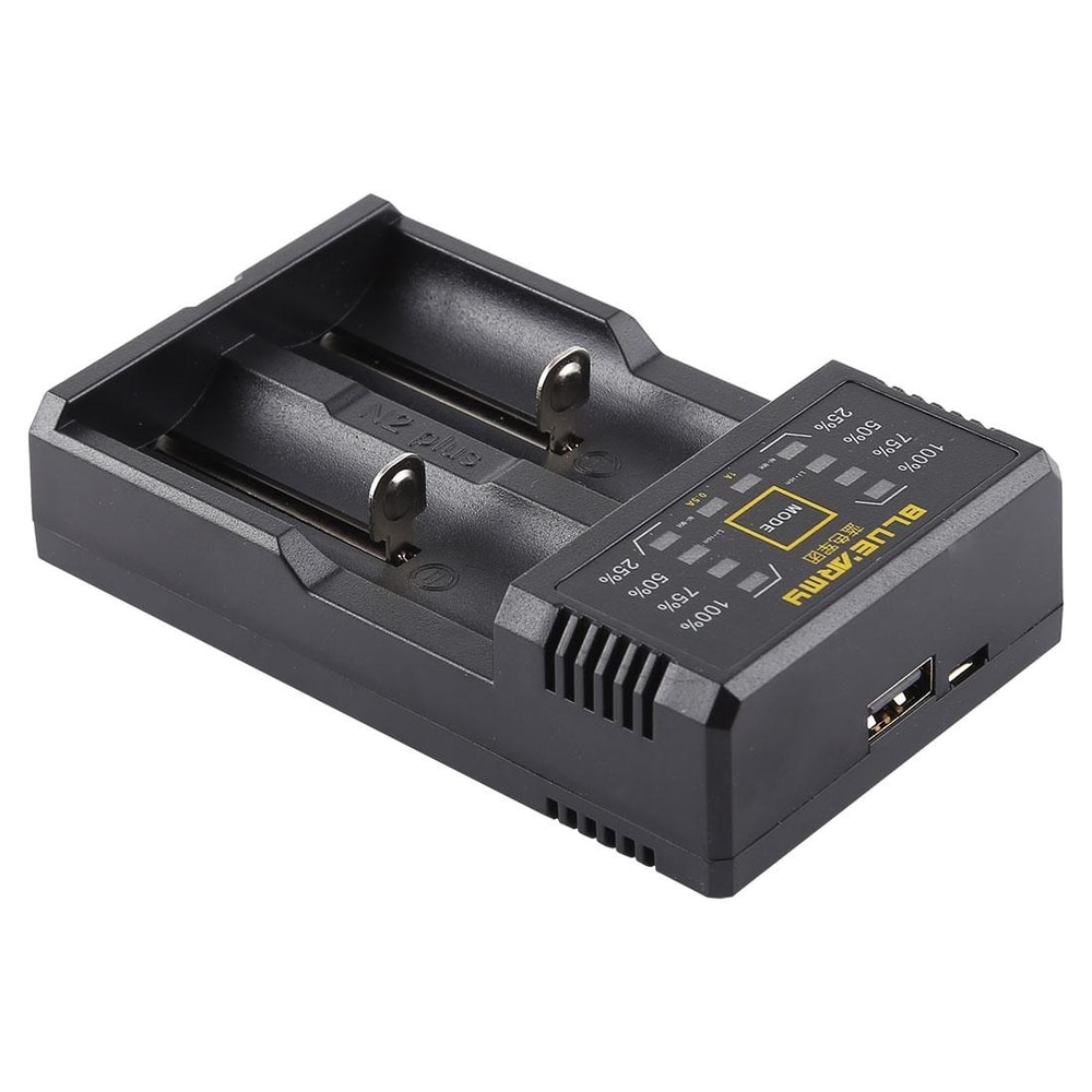 N2 PLUS Smart Battery Charger, universal battery charger, USB powered multi battery charger with LED indicator