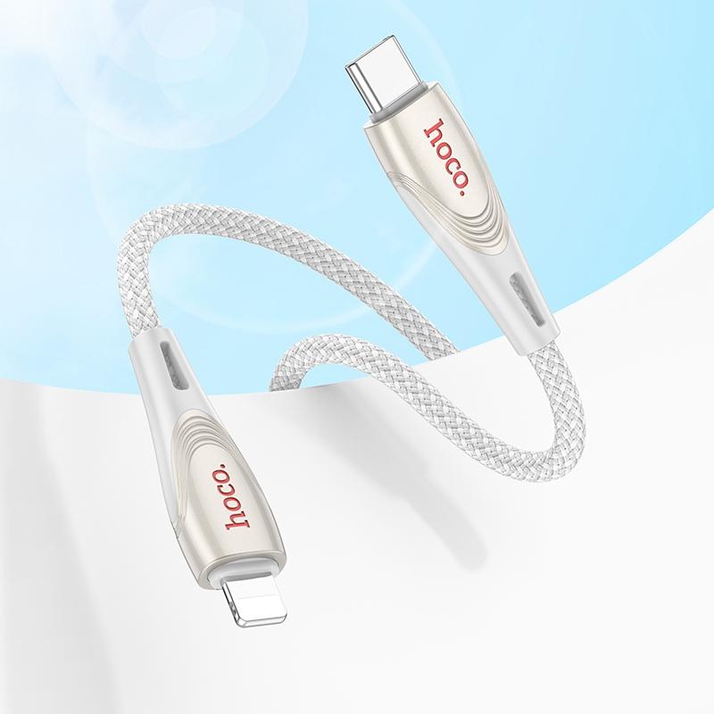 PD Fast Charging USB C to Lightning Braided Cable 1.2m Durable Data Sync Charger