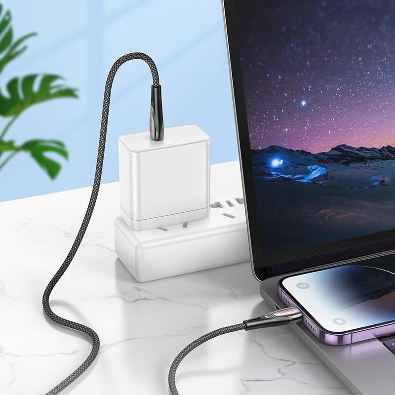 PD Fast Charging USB C to Lightning Braided Cable 1.2m Durable Data Sync Charger