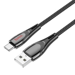 u133 usb-c to usb-a braided fast charging cable 1.2m durable data sync cord