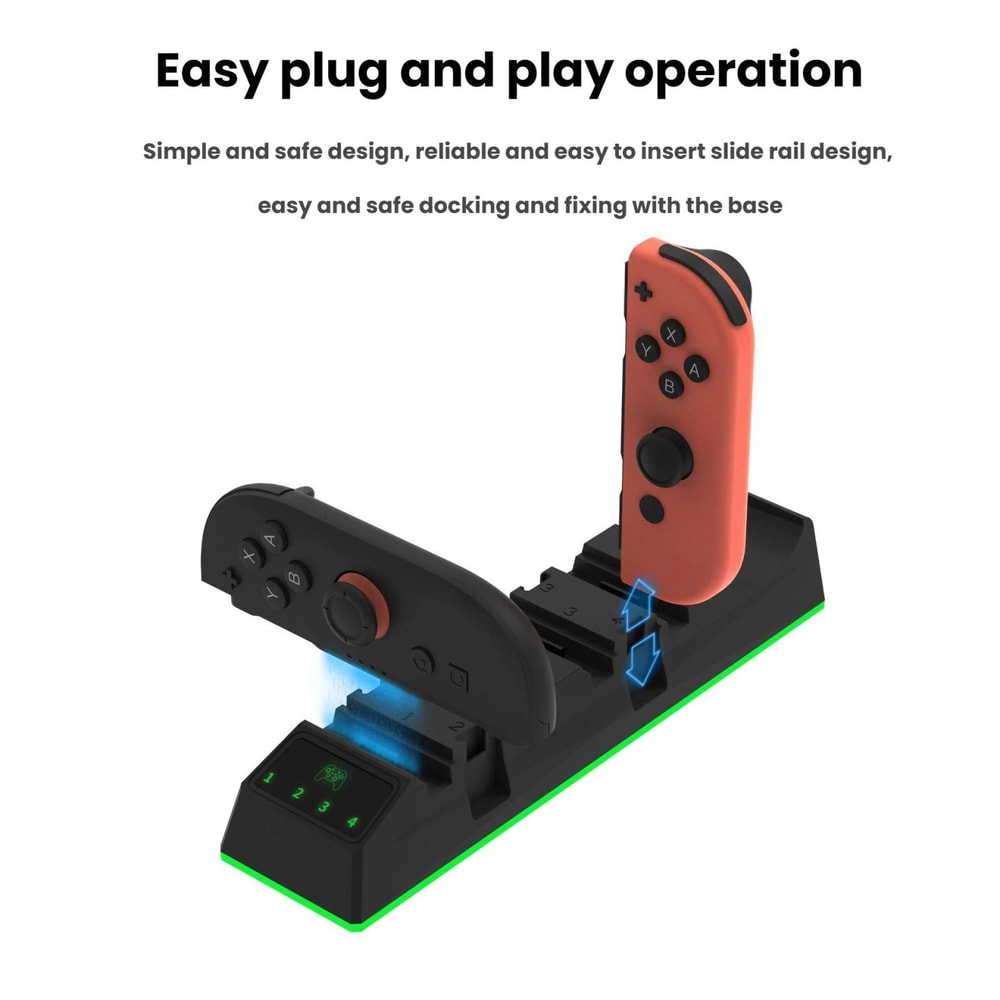 9-in-1 Nintendo Switch 2 Controller Charging Dock Station for Joy-Con & Pro Controller