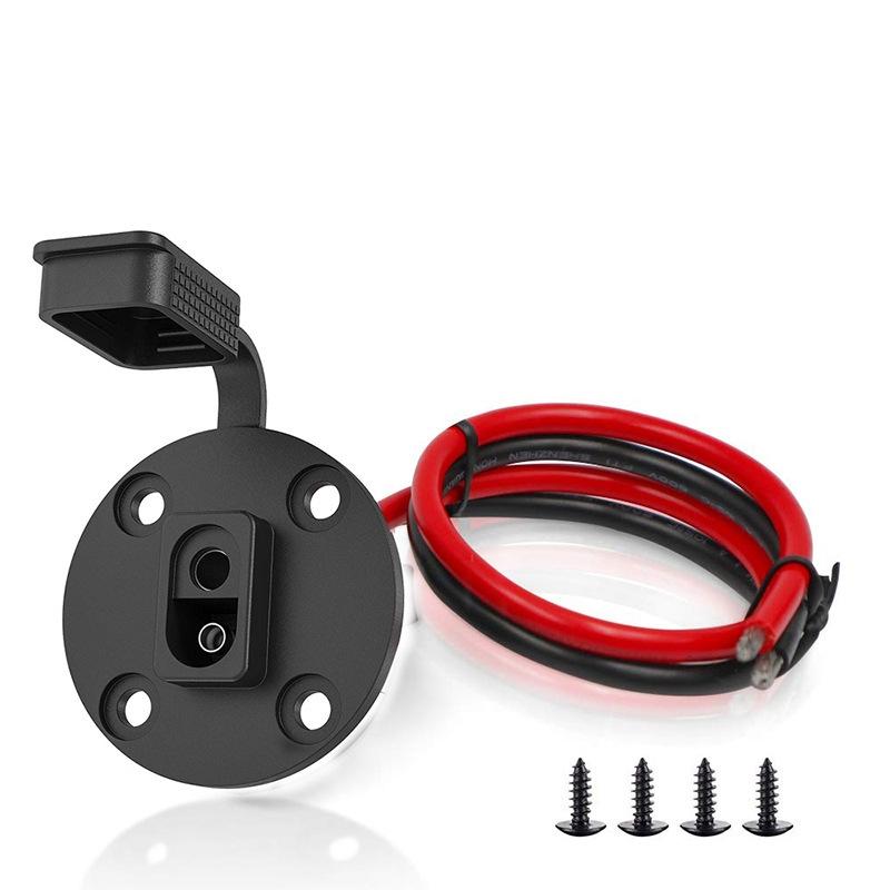SAE Solar Connector Cable 30cm Copper Battery Charger Lead for Panels and Automotive Use