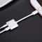 S-Y104 2-in-1 Lightning to 3.5mm Audio + Charging Adapter Cable 1.2m White