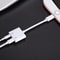 S-Y104 2-in-1 Lightning to 3.5mm Audio + Charging Adapter Cable 1.2m White