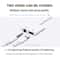 S-Y104 2-in-1 Lightning to 3.5mm Audio + Charging Adapter Cable 1.2m White