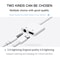 S-Y104 2-in-1 Lightning to 3.5mm Audio + Charging Adapter Cable 1.2m White