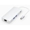 8 in 1 USB-C Docking Station Type-C Hub with HDMI, VGA, Ethernet, SD TF, USB Ports