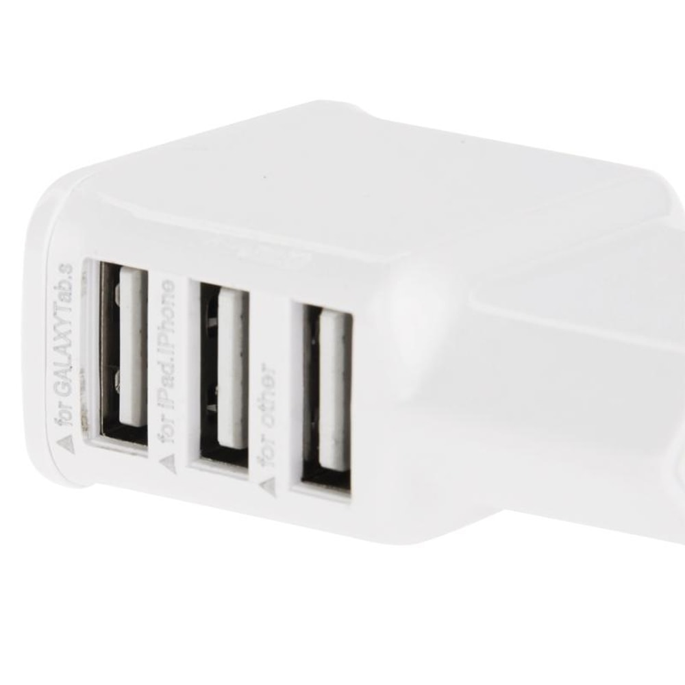 3 Port USB Wall Charger EU Plug 5V 2A Fast Charging Adapter For Smartphones And Tablets 4
