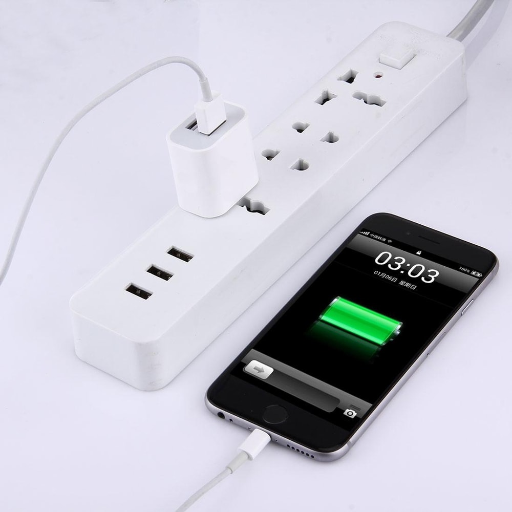 Dual USB Wall Charger 5V 2A Fast Charging Adapter Compact Travel