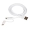 2 in 1 MFI Lightning Micro USB Charging Cable 1m Fast Sync Travel Cable