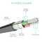 2 in 1 MFI Lightning Micro USB Charging Cable 1m Fast Sync Travel Cable