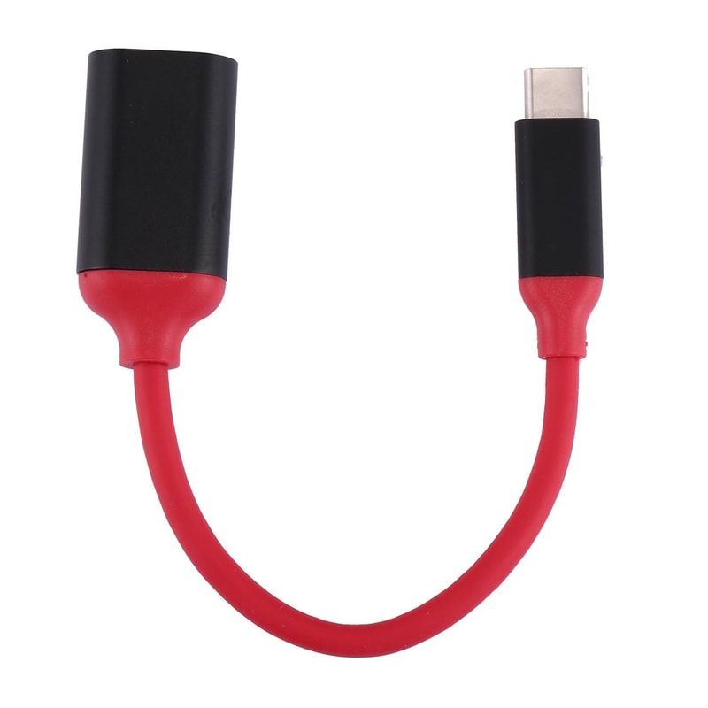 USB-C OTG Adapter Cable 15cm Aluminum Type C to USB 3.0 Converter for Fast Data Transfer