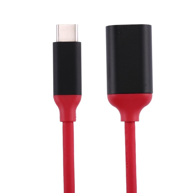 USB-C OTG Adapter Cable 15cm Aluminum Type C to USB 3.0 Converter for Fast Data Transfer