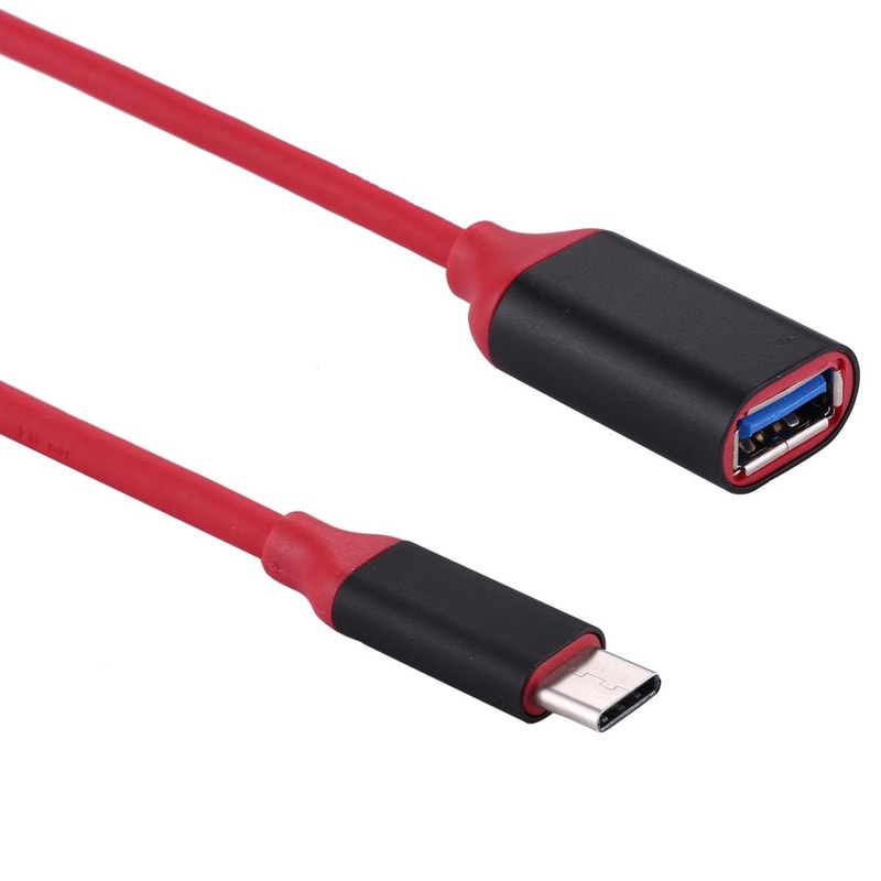 USB-C OTG Adapter Cable 15cm Aluminum Type C to USB 3.0 Converter for Fast Data Transfer