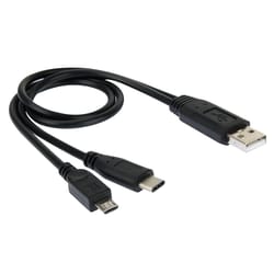 fastsync 3-in-1 usb data cable adapter usb c micro usb charger cable