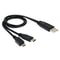 FastSync 3-in-1 USB Data Cable Adapter USB C Micro USB Charger Cable
