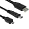 FastSync 3-in-1 USB Data Cable Adapter USB C Micro USB Charger Cable