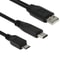 FastSync 3-in-1 USB Data Cable Adapter USB C Micro USB Charger Cable