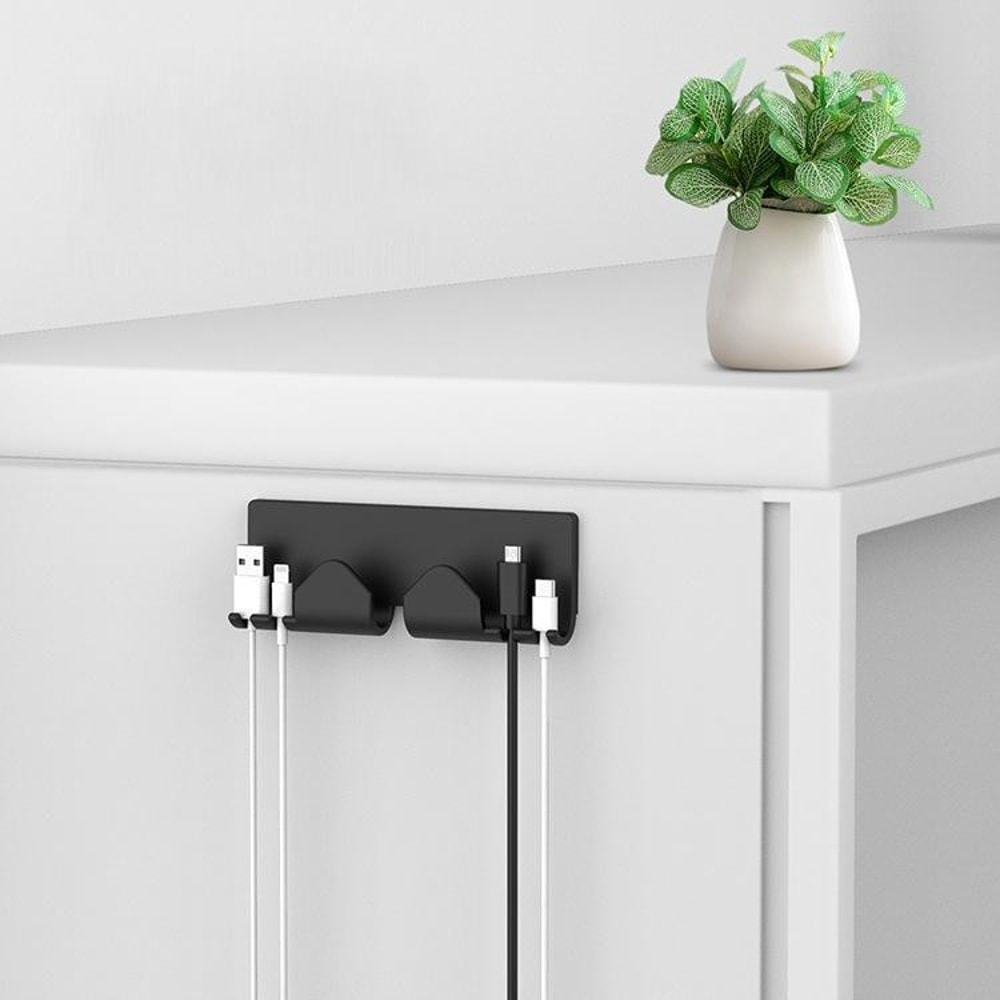 Magnetic Desk Cable Organizer Hook for Clean Workspace Setup