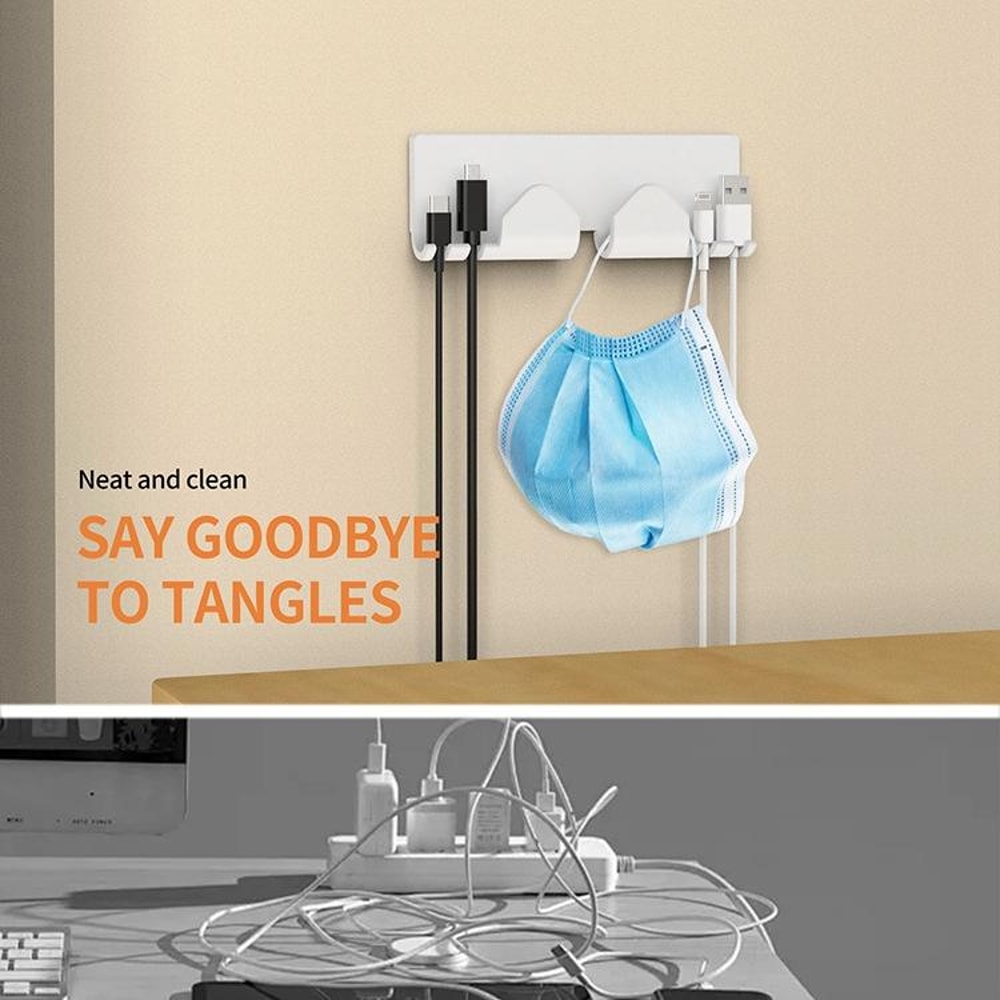 Magnetic Desk Cable Organizer Hook for Clean Workspace Setup