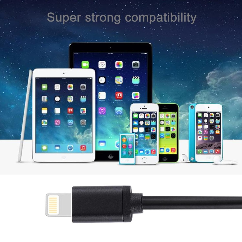 Fast Charge Lightning Cable 1m 3A USB Data Sync Cable for iPhone and iPad