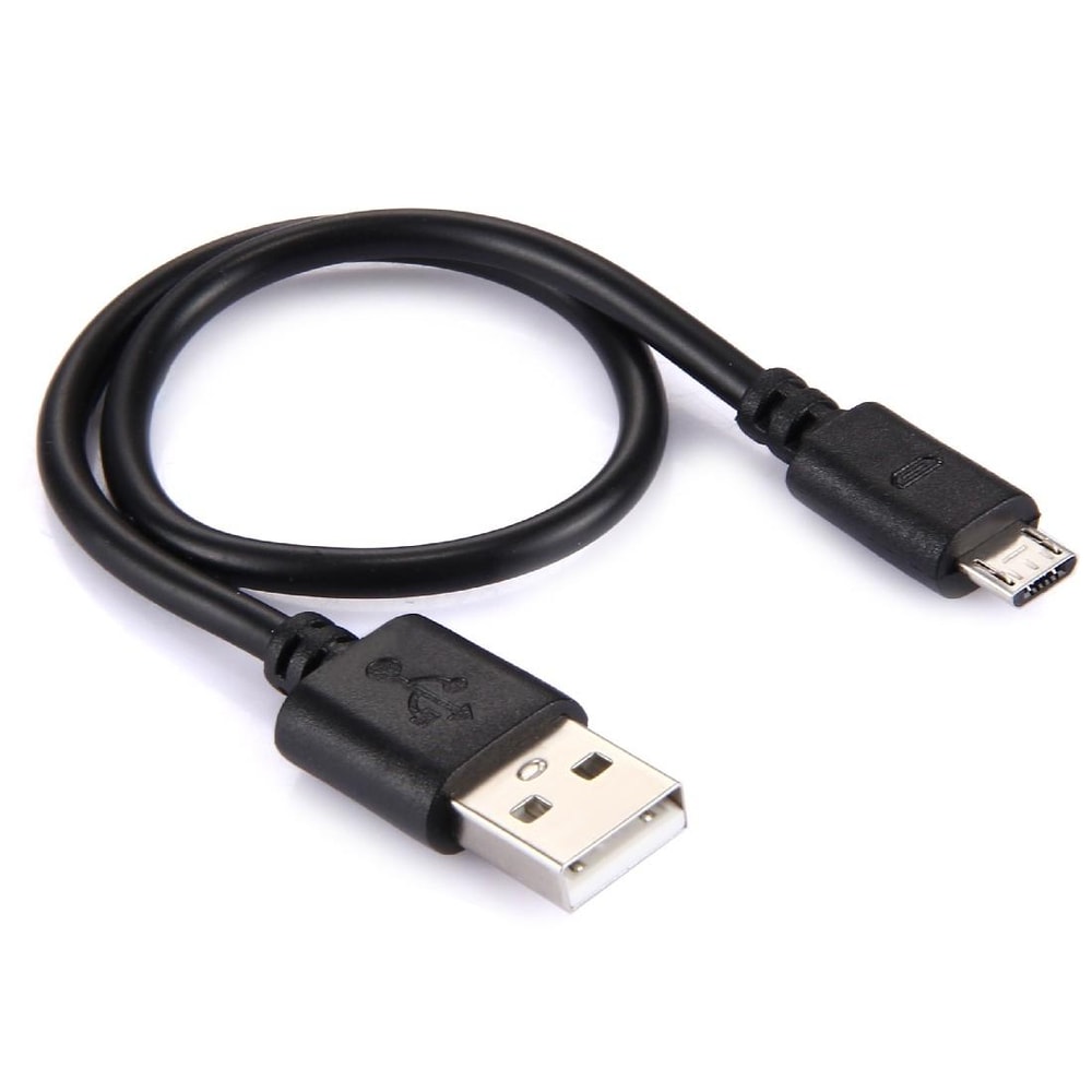 Compact Micro USB Charging Cable 30cm Fast Sync Durable USB 2.0 Cord