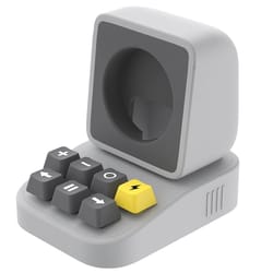typewriter style apple watch charging stand, silicone dock, wireless charging holder for desk setup