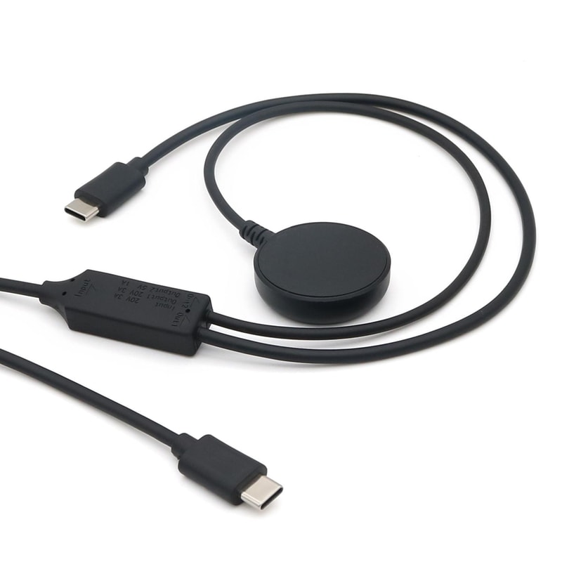 2 in 1 Magnetic Samsung Galaxy Watch Charging Cable Type-C 60W Fast Charge 1.5m