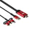 3 in 1 USB-C iPhone Micro USB to HDMI TV Cable 1080P Screen Mirroring Adapter 2M